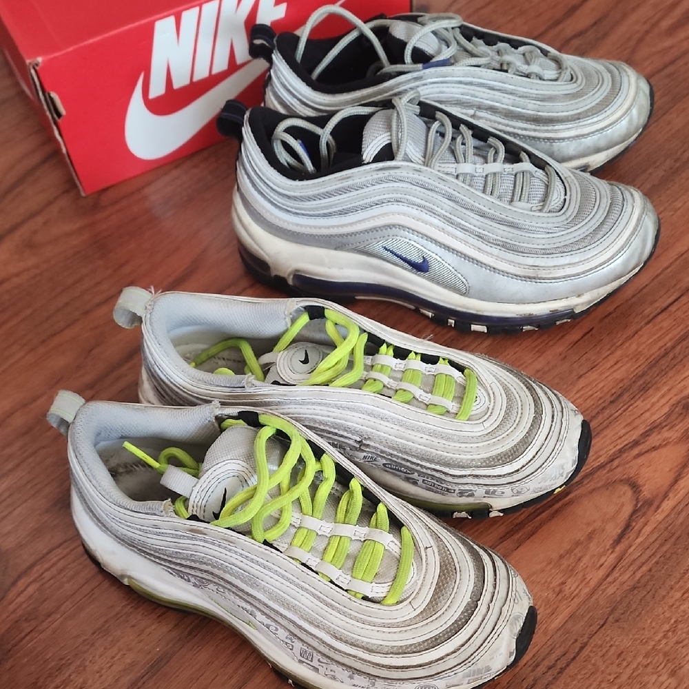 Nike Gray and White Sneakers with Air Max Cushioning